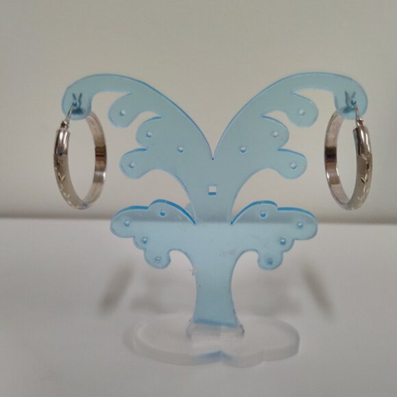 Sterling Silver hoop earrings, NWT - Picture 5 of 12